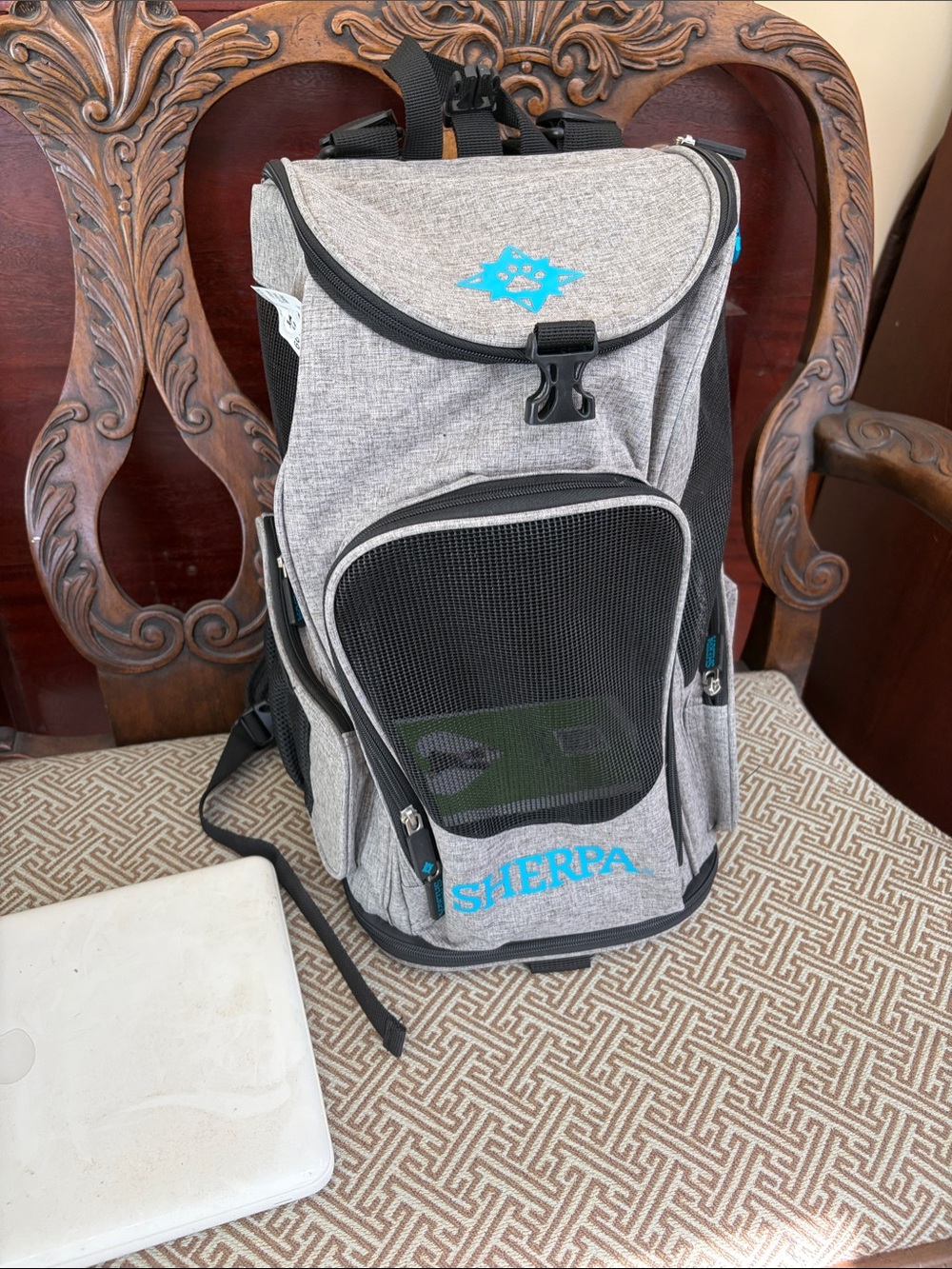 Sherpa Pet Travel Advanced Backpack Carrier - Gray
